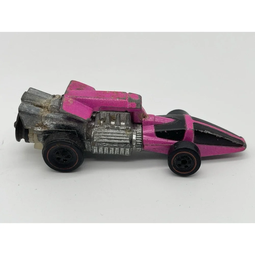 Hot Wheels 1973 Redline Revvers‎ Buzzin' Bomb Pink Hong Kong Vintage